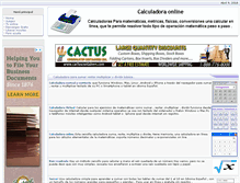 Tablet Screenshot of calculadora.onlinegratis.tv